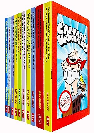 Captain Underpants: 10 Book Set