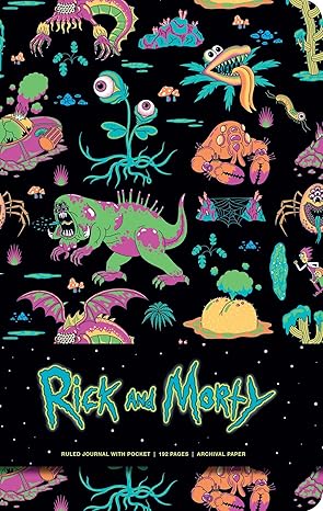 Rick and Morty Deluxe Hardcover Ruled Journal